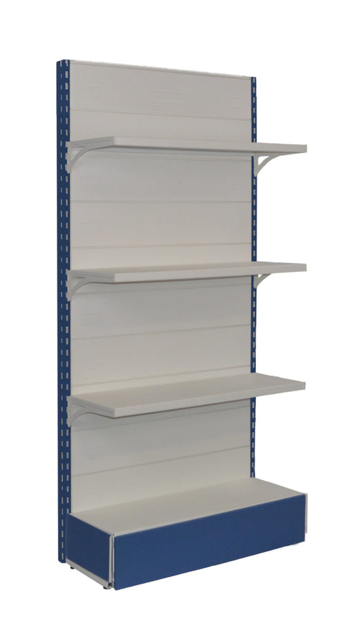 Scaffalatura in metallo per negozio cm. 100x30x200h