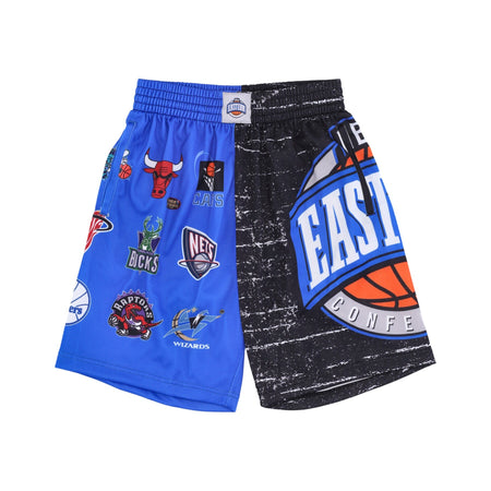 MITCHELL &amp; NESS Pantaloncino Basket Uomo Nba Jumbotron 3.0 Shorts Hardwood Classics Team East Multi/white da uomo