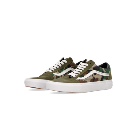 VANS Scarpa Bassa Uomo Old Skool Camo Olive/white da uomo