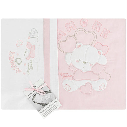 Set piumotto lenzuolino culla Nazareno Gabrielli Baby Amore