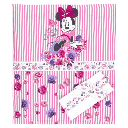 Set piumotto lenzuolino culla Disney Minnie Chic