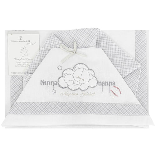 Completo lenzuola neonato per lettino Ninna Nanna Nazareno Gabrielli