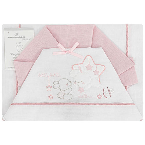 Completo lenzuola neonato per lettino Stellina Nazareno Gabrielli