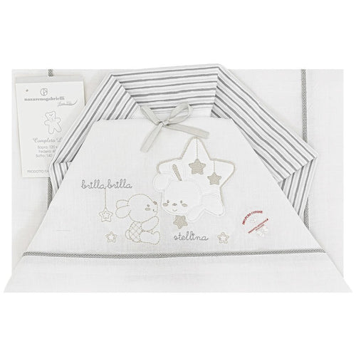 Completo lenzuola neonato per lettino Stellina Nazareno Gabrielli