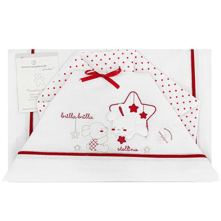 Completo lenzuola neonato per lettino Stellina Nazareno Gabrielli