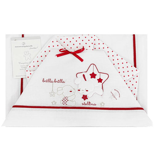 Completo lenzuola neonato per lettino Stellina Nazareno Gabrielli