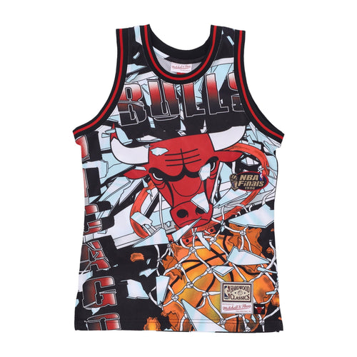 MITCHELL & NESS Canotta Basket Uomo Nba Big Face Fashion Tank 6.0 Chibul Black/original Team Colors da uomo