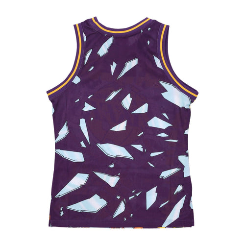 MITCHELL & NESS Canotta Basket Uomo Nba Big Face Fashion Tank 6.0 Hardwood Classics Loslak Purple/original Team Colors da uomo