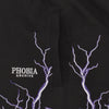 PHOBIA Pantalone Corto Tuta Uomo Lightning Shorts Black/purple da uomo