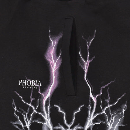 PHOBIA Pantalone Corto Tuta Uomo Lightning Shorts Black/purple/grey/fuchsia da uomo