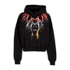 PHOBIA Felpa Leggera Cappuccio Donna Lightning Crop Hoodie Black/red/grey/orange da donna