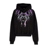 PHOBIA Felpa Leggera Cappuccio Corta Donna Lightning Crop Hoodie Black/purple/grey/fuchsia da donna