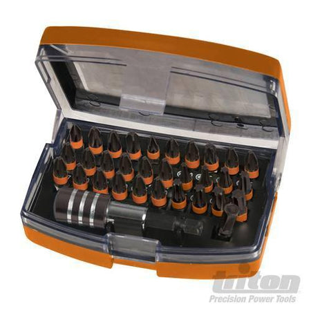 Set punte ad impatto per cacciavite e per avvitatori elettrici triton 32 pezzi Triton