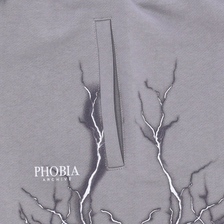 PHOBIA Pantalone Corto Tuta Uomo Lightning Shorts Grey/grey da uomo