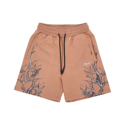 PHOBIA Pantalone Corto Tuta Uomo Lightning Shorts Terracotta/grey da uomo