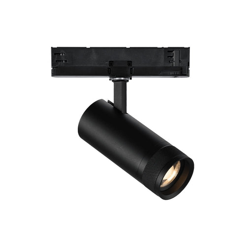 Proiettore Cilindrico Dali Eos Alluminio-Plastiche Nero Led 15W 3000K Luce Calda