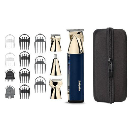 Regolabarba babyliss mt992e metal series 15in1 super x gold e blue