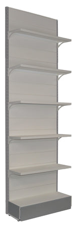 Scaffale di metallo verniciato per arredare pareti negozi cm. 100x30x300h