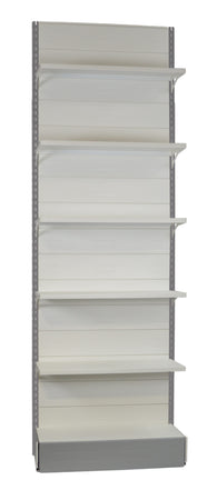 Scaffale di metallo verniciato per arredare pareti negozi cm. 100x30x300h