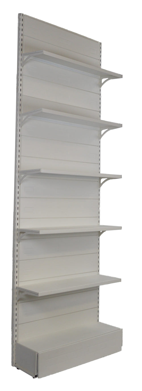 Scaffalatura da negozio in metallo verniciato cm. 100x30x300h