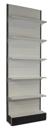 Scaffalatura metallica da negozio modulo a parete verniciato cm. 100x30x300h