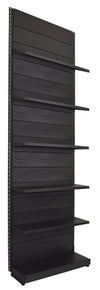 Scaffale verniciato nero ghisa per negozio cm. 100x30x300h