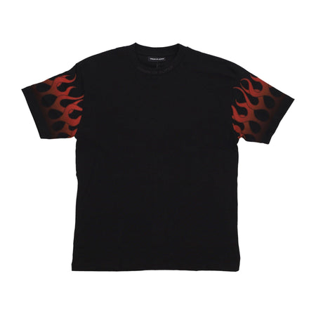 VISION OF SUPER Maglietta Uomo Flames Tee Black/red da uomo