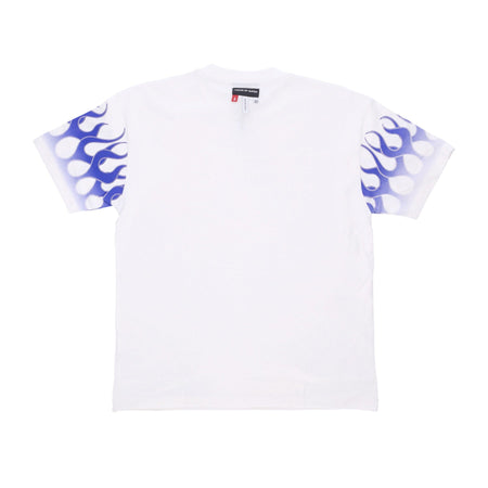 VISION OF SUPER Maglietta Uomo Flames Tee Off White/blue da uomo