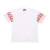 VISION OF SUPER Maglietta Uomo Flames Tee White/red da uomo