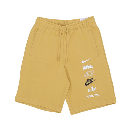 Nike Pantalone Corto Tuta Uomo Club+ French Terry Short Wheat Gold da uomo
