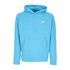 Nike Felpa Leggera Cappuccio Uomo Sportswear Club Hoodie Baltic Blue/baltic Blue/white da uomo