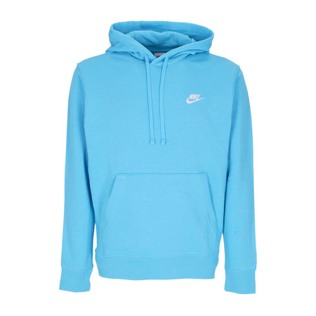 Nike Felpa Leggera Cappuccio Uomo Sportswear Club Hoodie Baltic Blue/baltic Blue/white da uomo