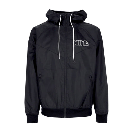 Nike Giacca a Vento Uomo Windrunner Woven Lined Jacket Black/black/black/white da uomo