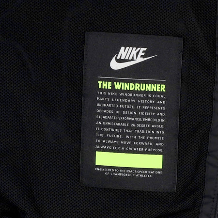 Nike Giacca a Vento Uomo Windrunner Woven Lined Jacket Black/black/black/white da uomo