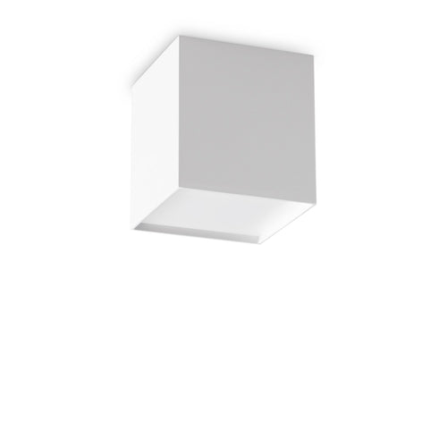 Plafoniera Contemporanea Kubiko Alluminio Bianco Led Integrato 10W 3000K Ip20