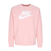 Nike Felpa Girocollo Uomo Sportswear Club Bb Graphic Crew Pink Bloom/white da uomo
