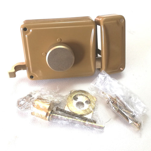Facchinetti serratura corta a spingere destra 50mm con pomolo e cilindro staccato a 2 mandate