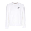 Nike Felpa Leggera Girocollo Uomo Sportswear Club White/black da uomo