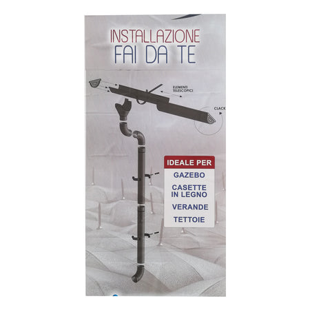 Kit grondaia tonda colore testa di moro