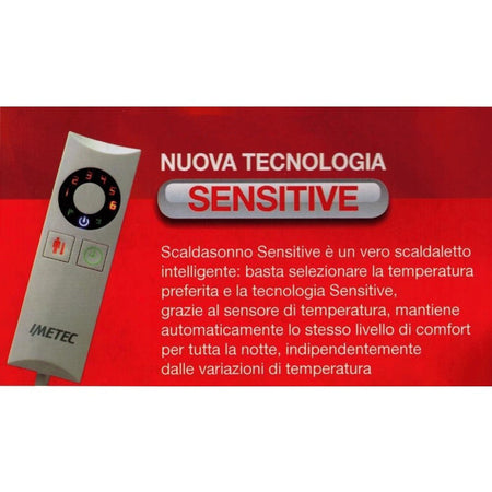 Scaldasonno Scaldaletto Singolo Imetec Sensitive Maxi con angoli