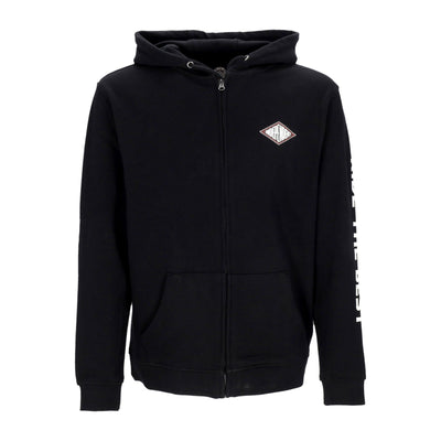 INDEPENDENT Felpa Leggera Cappuccio Zip Uomo Depth Summit Zip Hoodie Black da uomo