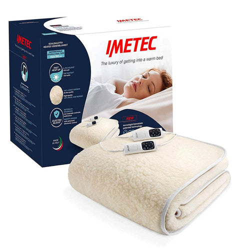 Scaldasonno Scaldaletto Imetec Adapto Matrimoniale Lana e Merino