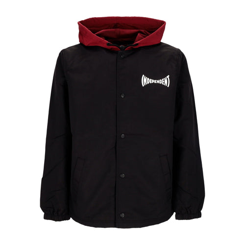 INDEPENDENT Giacca a Vento Uomo Jacket Span Hooded Windbreaker Black da uomo