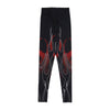 VISION OF SUPER Leggins Donna Double Flames Leggings Black/red da donna
