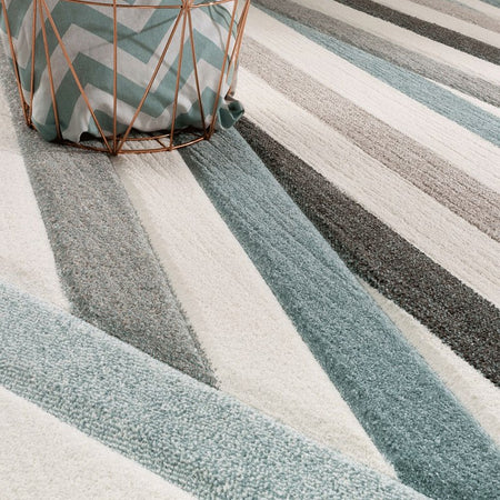 Tappeti camera da letto 3 pezzi Millerighe