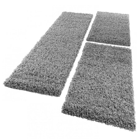 Tappeti camera da letto 3 pezzi Shaggy colors