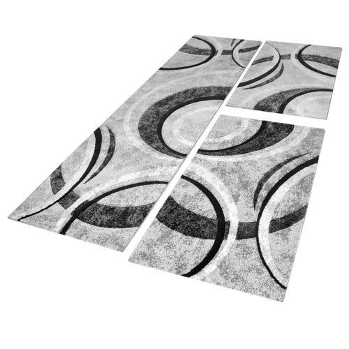 Tappeti camera da letto 3 pezzi Vortice