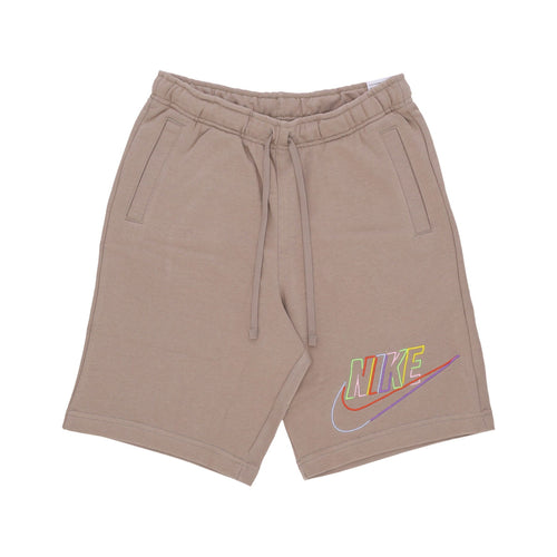 Nike Pantalone Tuta Leggero Uomo Club+ Ft Mcf Short Khaki da uomo