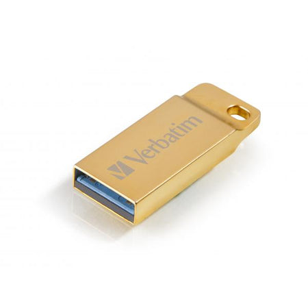 Memoria Pendrive Verbatim Metal Executive - 64 Gb - USB 3.0 (3.1 Gen 1) Retrocomp. 2.0 - Colore Metallic Gold
