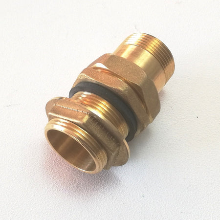 Raccordo da 1"+1/4 diritto in ottone per cassoni